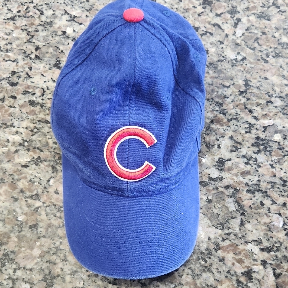 Blue Chicago Cubs Baseball Cap with Red Logo